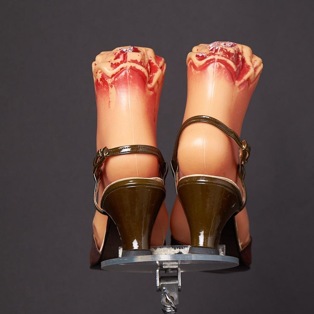 1970s Ro-Man Mod Suede Slingback Heels - Picture 3 of 7